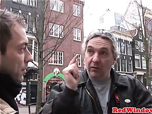 Doggystyled amsterdam call girl fucks tourist